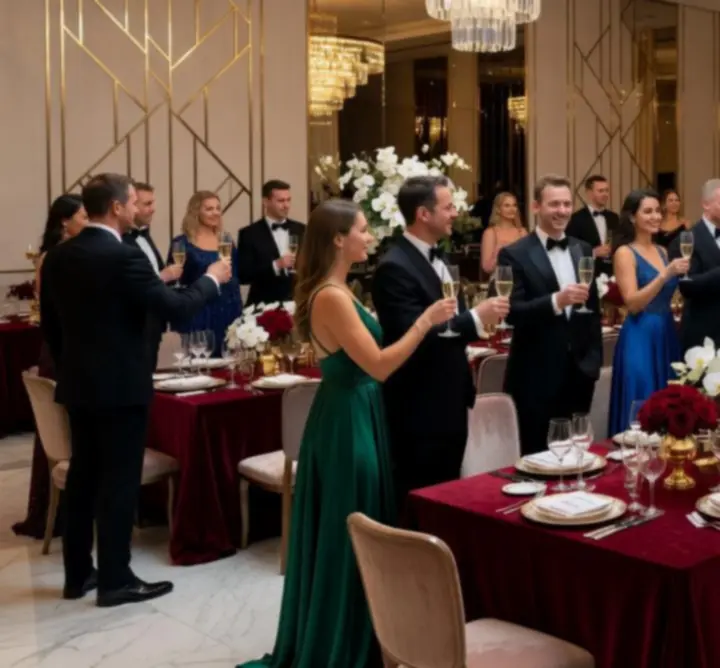 Luksusowe prywatne przyjęcie w eleganckim wnętrzu